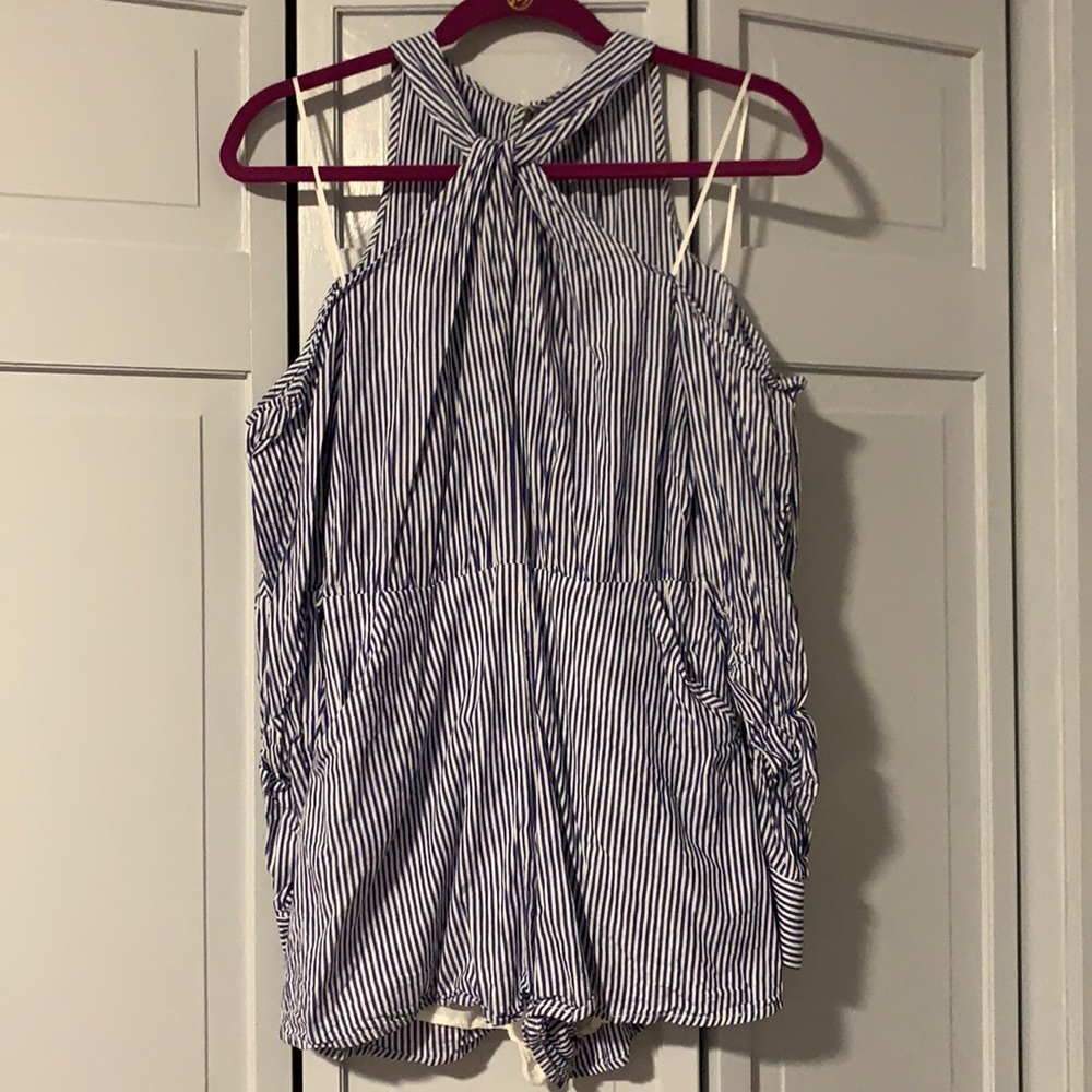Size small striped romper